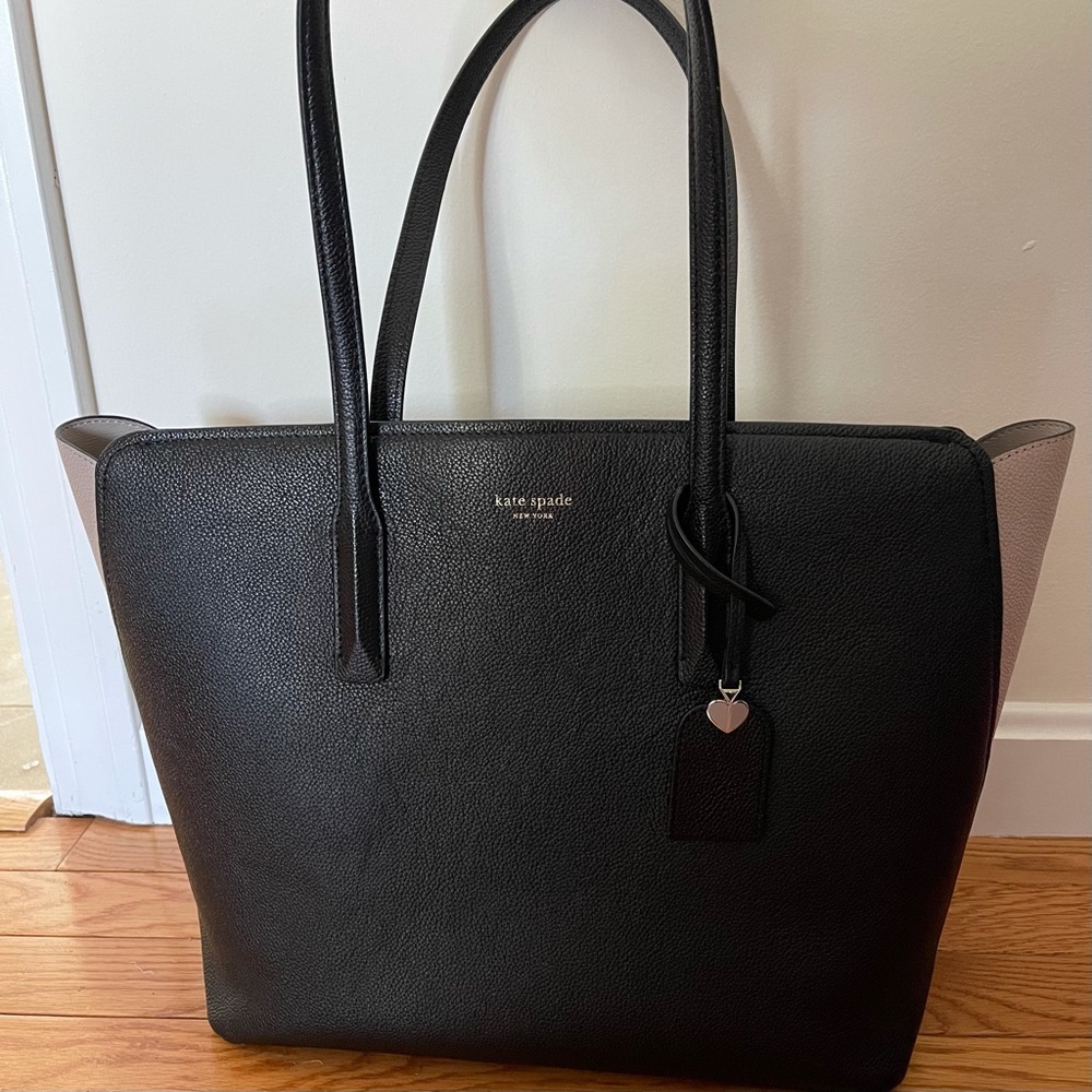 Kate Spade Margaux Large Tote Black Tan